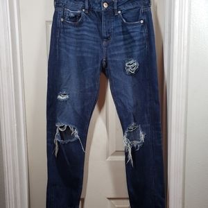 AMERICAN EAGLE tom girl button fly jeans